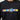 Black t-shirt with colorful 'RAVES R FUN' text design on a plain background