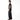Person wearing a black t-shirt and dark jeans standing against a white background