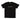 Black t-shirt with 'I Too Enjoy Techno' text on a white background