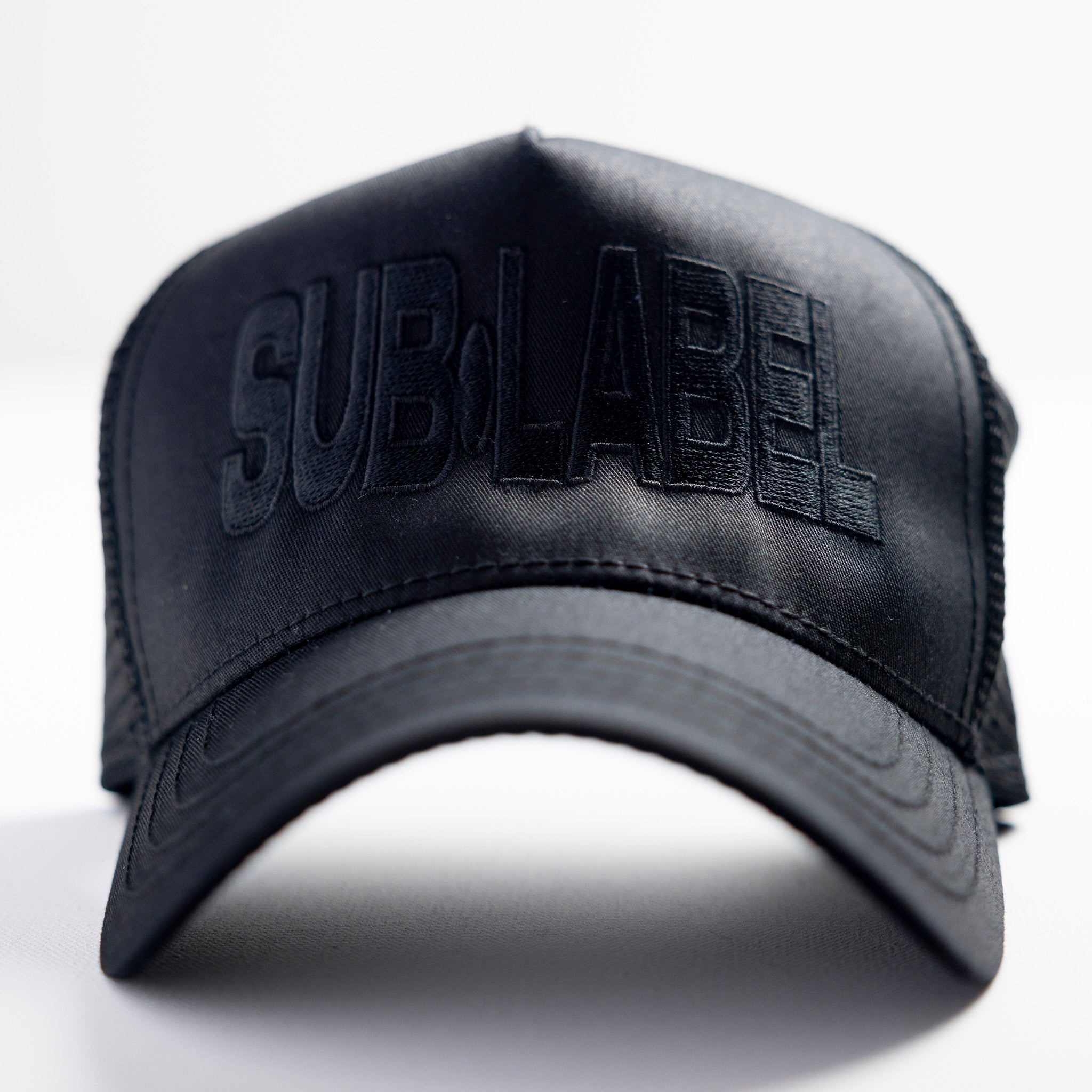 sub•label (black) • 5-panel trucker hat