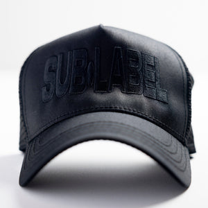 sub•label (black) • 5-panel trucker hat