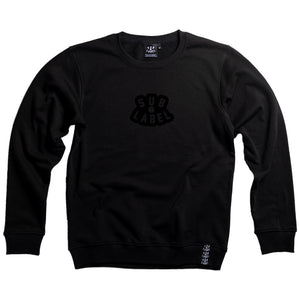 pupil (black) • unisex crewneck sweater