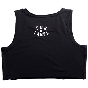 i cry to trance music • crop tank top