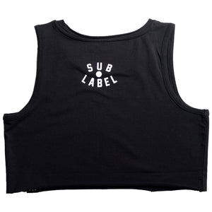 toronto techno record logo • crop tank top