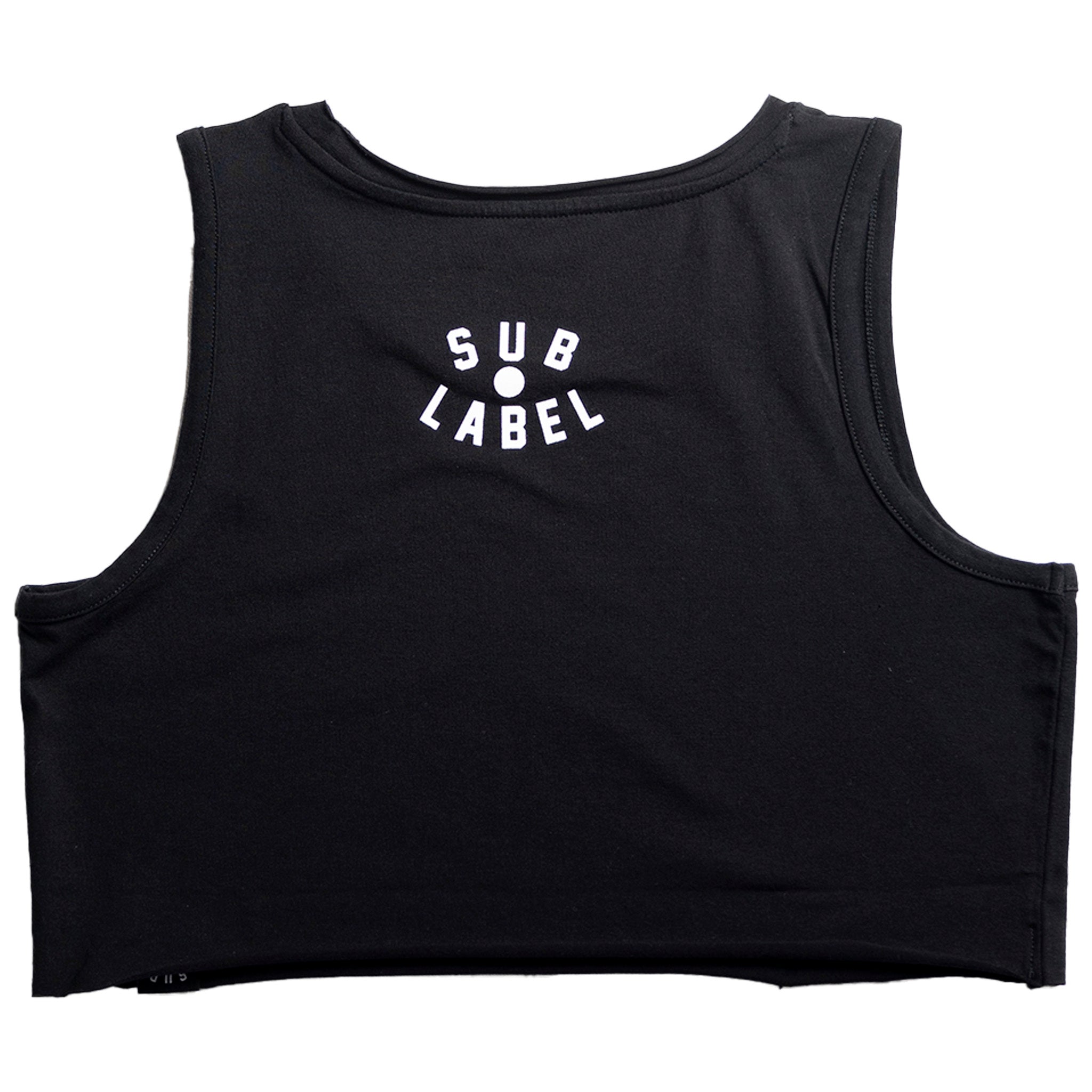 nobody listens to techno • crop tank top