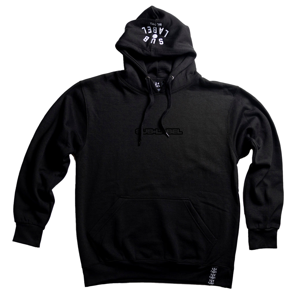 sub•label text (black) • hoodie