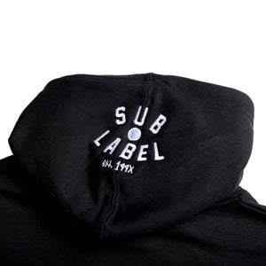 sub•label text (white) • hoodie