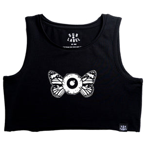 butterfl-eye • crop tank top