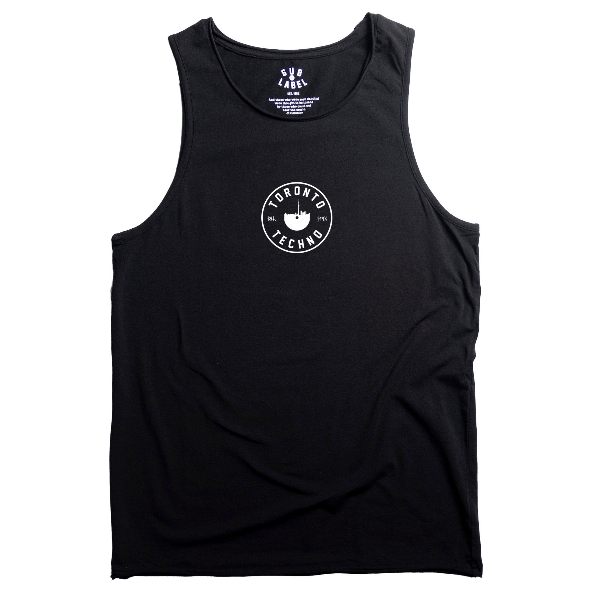 toronto techno record logo • tank top