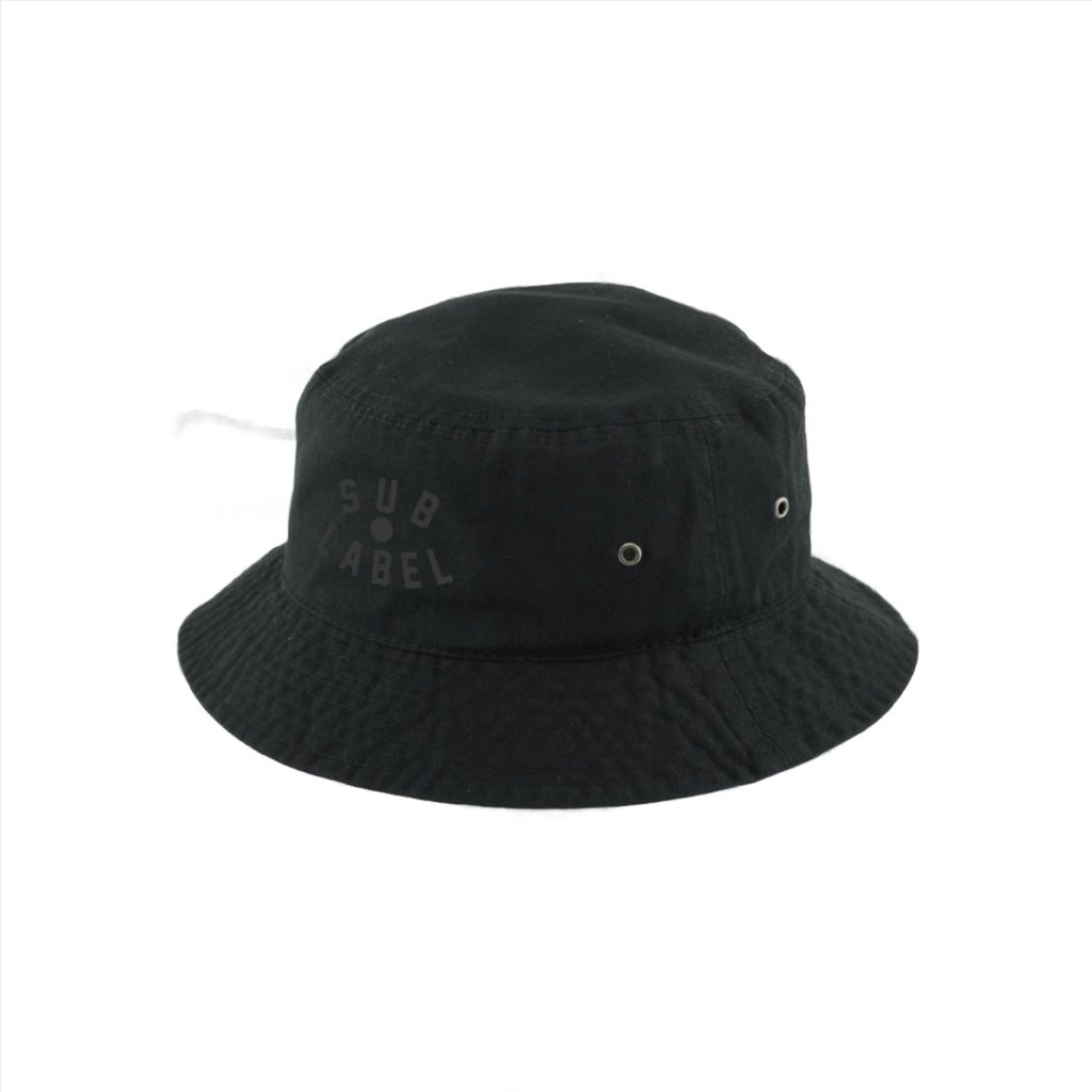 sublabel_Black_pupil_logo_Bucket_hat_Front